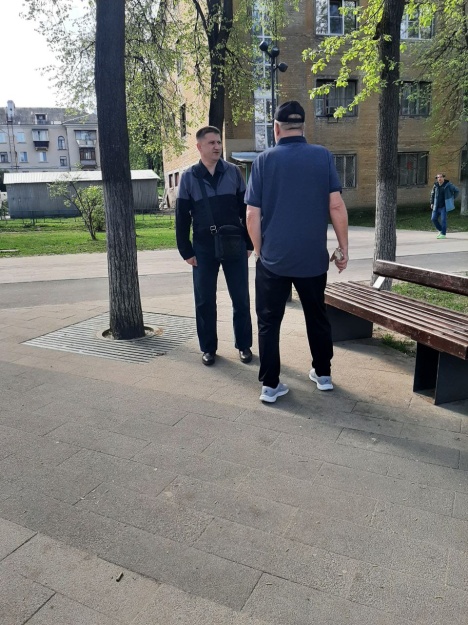 Заместитель главы городского округа Котельники Алексей Левшин провел обход территории микрорайона Силикат