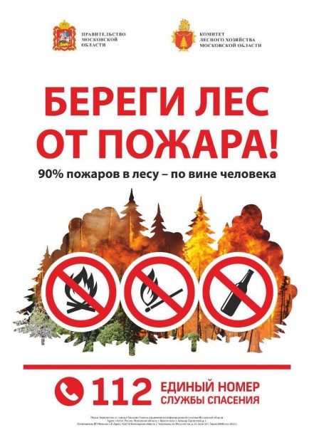 Уважаемые жители и гости городского округа Котельники! Напоминаем, что с 20 марта в Московской области введён пожароопасный режим!